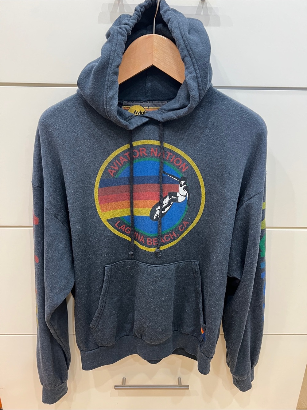 Aviator Nation Charcoal Hoodie - Laguna Beach